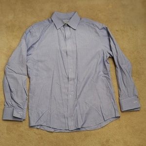 Charles Thrwhitt Slim fit blue check dress shirt